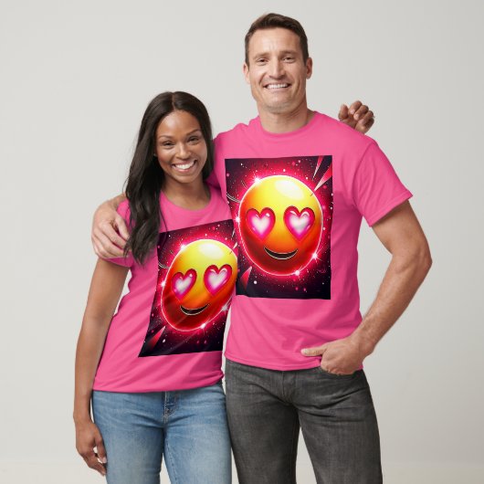 Love Sparkle Emoji Hearts T-shirt (Unisex)