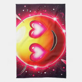 Love Sparkle Emoji Hearts Theedoek (Verticaal)