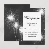 Love Sparkles RSVP Kaartje (Voorkant / Achterkant)