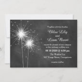 Love Sparkles Wedding Invitation Kaart (Voorkant)