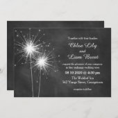 Love Sparkles Wedding Invitation Kaart (Voorkant / Achterkant)