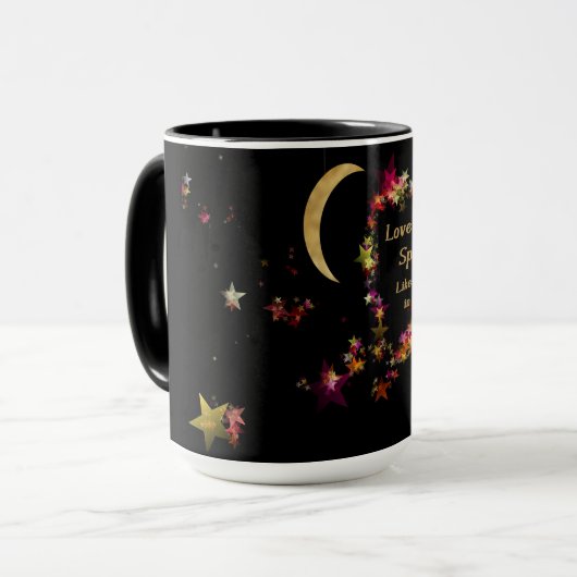 Love Sparkles with Stars Mok (Voorkant links)