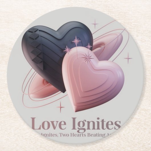 Love Sparks Drink Onderzetter (Voorkant)