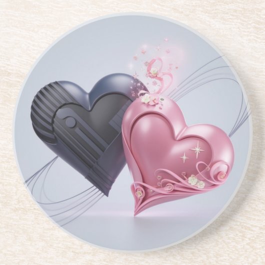 Love Sparks Romantisch Onderzetter (Voorkant)