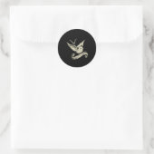 Love Sparrow Tattoo Design Ronde Sticker (Tas)