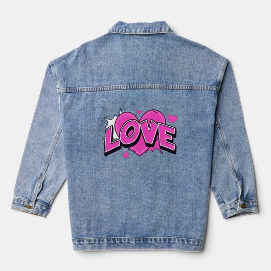 LOVE Spijkerjack Denim Jacket (Achterkant)