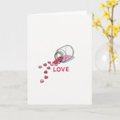 Love Spills Hearts Kaart (Gele Bloem)