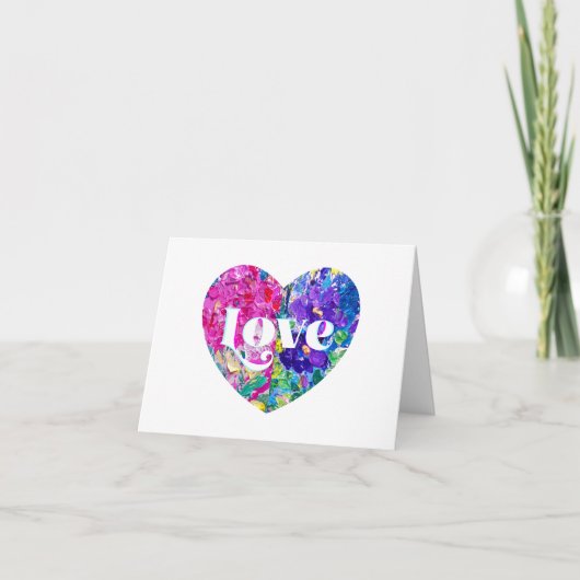 Love Split Heart Notitiekaartje (Voorkant)