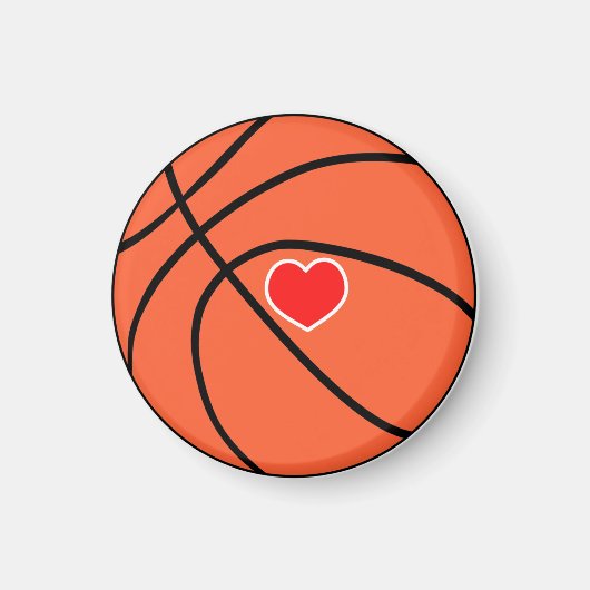Love Sport Basketball Magneet (Voorkant)