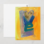 Love Spring Stack Glitter Briefkaart (Voorkant / Achterkant)