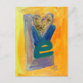 Love Spring Stack Glitter Briefkaart (Voorkant)