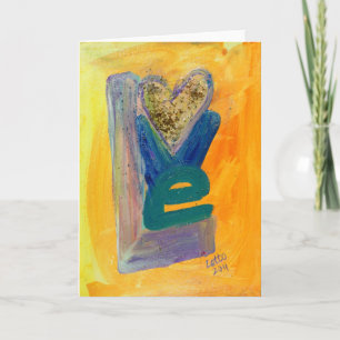 Love Spring Stack Glitter Note of Wenskaart Kaart