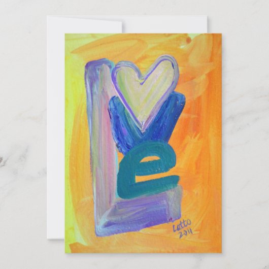 Love Spring Stack Invites or Invites Kaart (Voorkant)