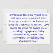 Love Spring Stack Invites or Invites Kaart (Achterkant)