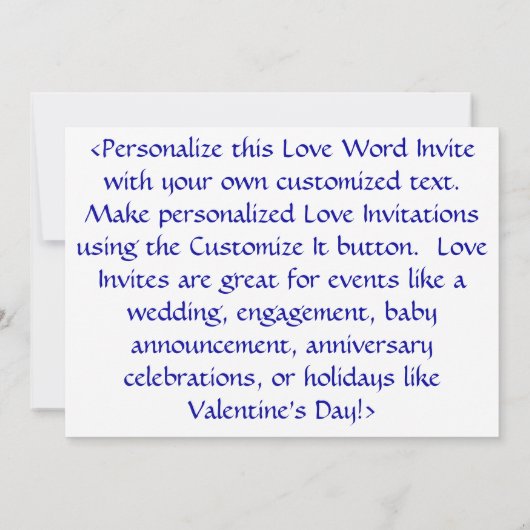 Love Spring Stack Invites or Invites Kaart (Achterkant)
