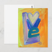 Love Spring Stack Waterverf Briefkaart (Voorkant / Achterkant)