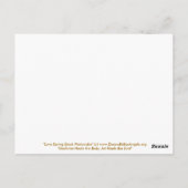 Love Spring Stack Waterverf Briefkaart (Achterkant)