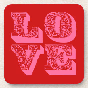 LOVE Square Bier Onderzetter
