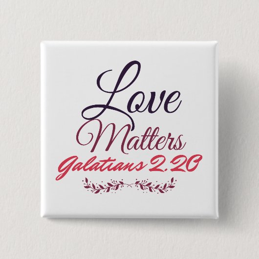 Love Square Button (Voorkant)