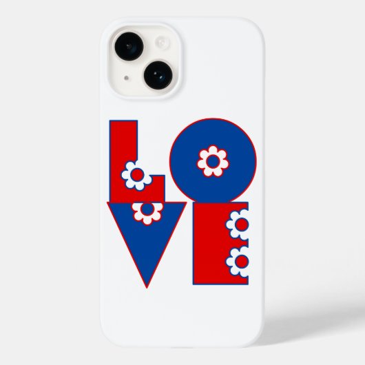 LOVE Square Case-Mate iPhone Case (Achterkant)