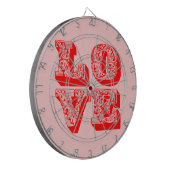 LOVE Square Dartbord (Voorkant Links)