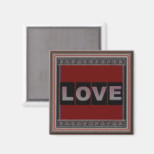 Love Square Magnet (Voorkant / Achterkant)