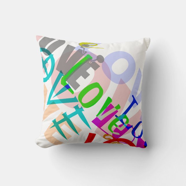 Love Square Pillow Kussen (Voorkant)