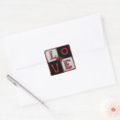 Love square stickers (Envelop)