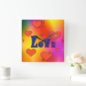 Love Square Wall klok (Huis)
