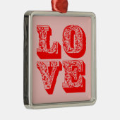 LOVE Squared Metalen Ornament (Rechts)