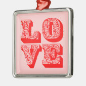 LOVE Squared Metalen Ornament (Links)