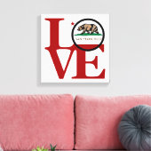 LOVE Squared San Francisco Canvas Afdruk (Insitu (Woonkamer))