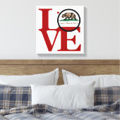 LOVE Squared San Francisco Canvas Afdruk (Insitu (Slaapkamer))