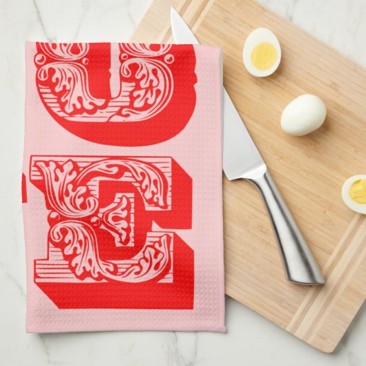 LOVE Squared Theedoek (Quarter Fold)