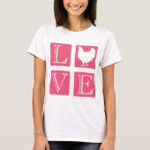 Love Squares: Chicken T-shirt (Voorkant)