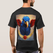 Love Squeezed: Tattoo-stijl rode Apple T-shirt Des (Achterkant)