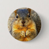Love Squirrel_ Ronde Button 5,7 Cm (Voorkant)