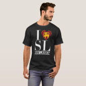 Love Sri Lanka Heart Summer Vacation Flag Sri Lank T-shirt (Voorkant volledig)