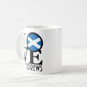 LOVE St Andrews Scotland 11oz Koffiemok (Voorkant links)