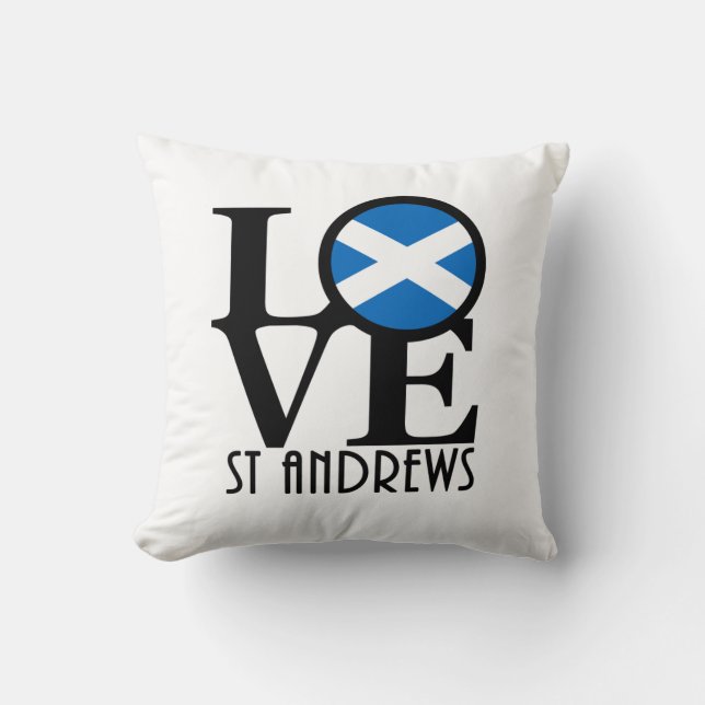 LOVE St Andrews Scotland Kussen (Voorkant)