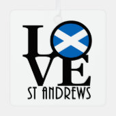 LOVE St Andrews Scotland Metalen Ornament (Voorkant)