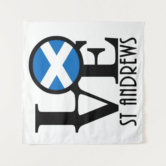 LOVE St Andrews Scotland Wandkleed (Voorkant)