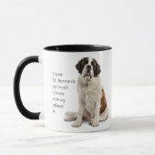 Love St. Bernard Dogs Zoveel Fun Quote Mok (Links)