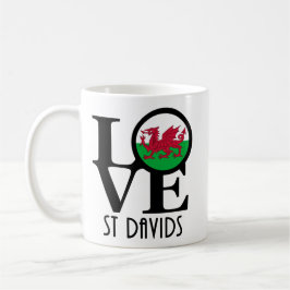 LOVE St Davids 11oz Koffiemok