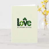 Love St Paddy Style Card Kaart (Gele Bloem)