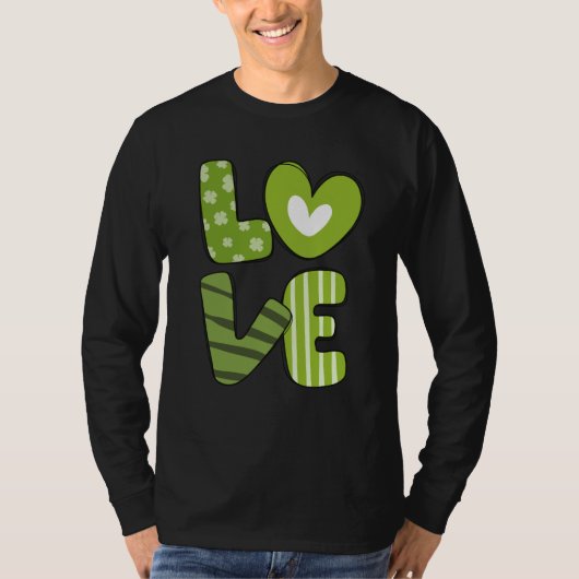 Love St Patricks Day T-shirt (Voorkant)