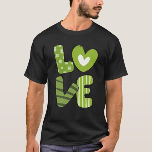 Love St Patricks Day T-shirt (Voorkant)