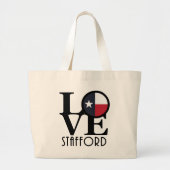 LOVE Stafford Texas Grote Tote Bag (Voorkant)