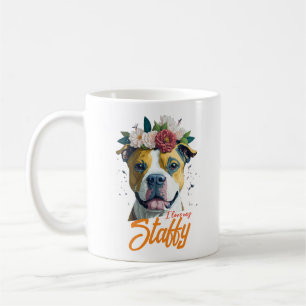 Love Staffordshire Bull Terrier - Ik hou van mijn  Koffiemok