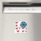 LOVE Stars en Stripes Magneet (Insitu (Vaatwasser))
